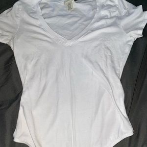 white t-shirt body suit
